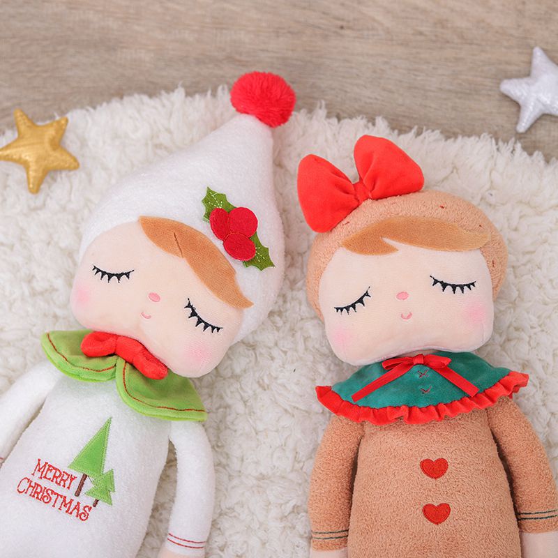 Mainan Boneka Metoo Natal Plush Untuk Anak Perempuan Bayi Kartun Boneka Hadiah Anak Hewan