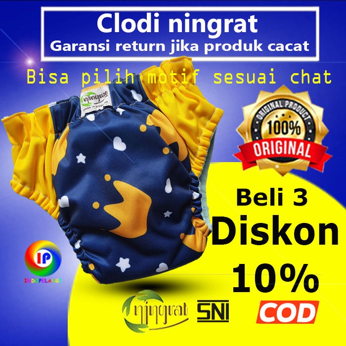 Clodi ningrat original clodi bayi newborn clodi celana pempes cuci ulang pampers pempes clodiningrat