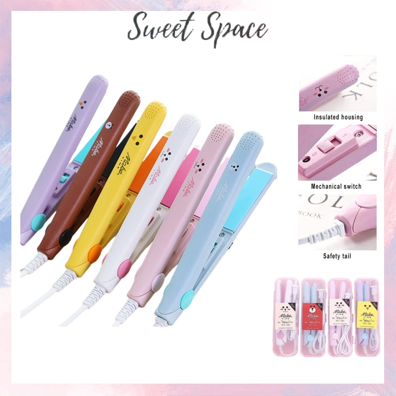 ALAT CATOK RAMBUT MINI 2IN1 SET LURUS DAN KERITING [SWEETSPACE]