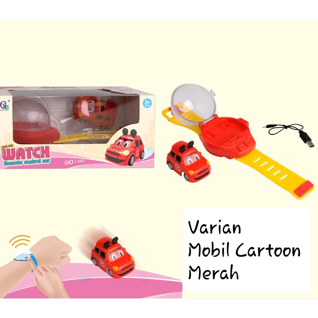 [FUNNY]Mainan Mobil Remote Mini Jam Tangan / Jam Tangan Mobil Remote / Mini Remote Car Watch