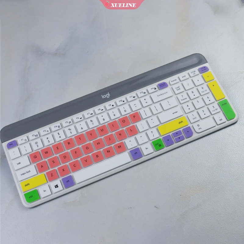 Cover Pelindung keyboard Logitech K580 K470 MK470 Bahan Silikon Kulit Tipis Transparan Ukuran ZXL