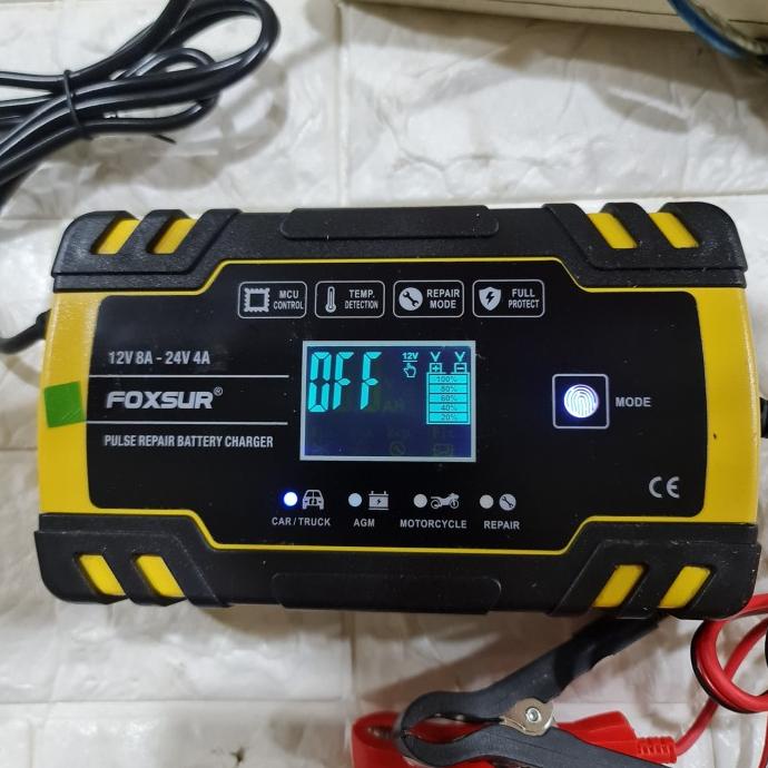 FOXSUR 12v 24v automatically battery charger