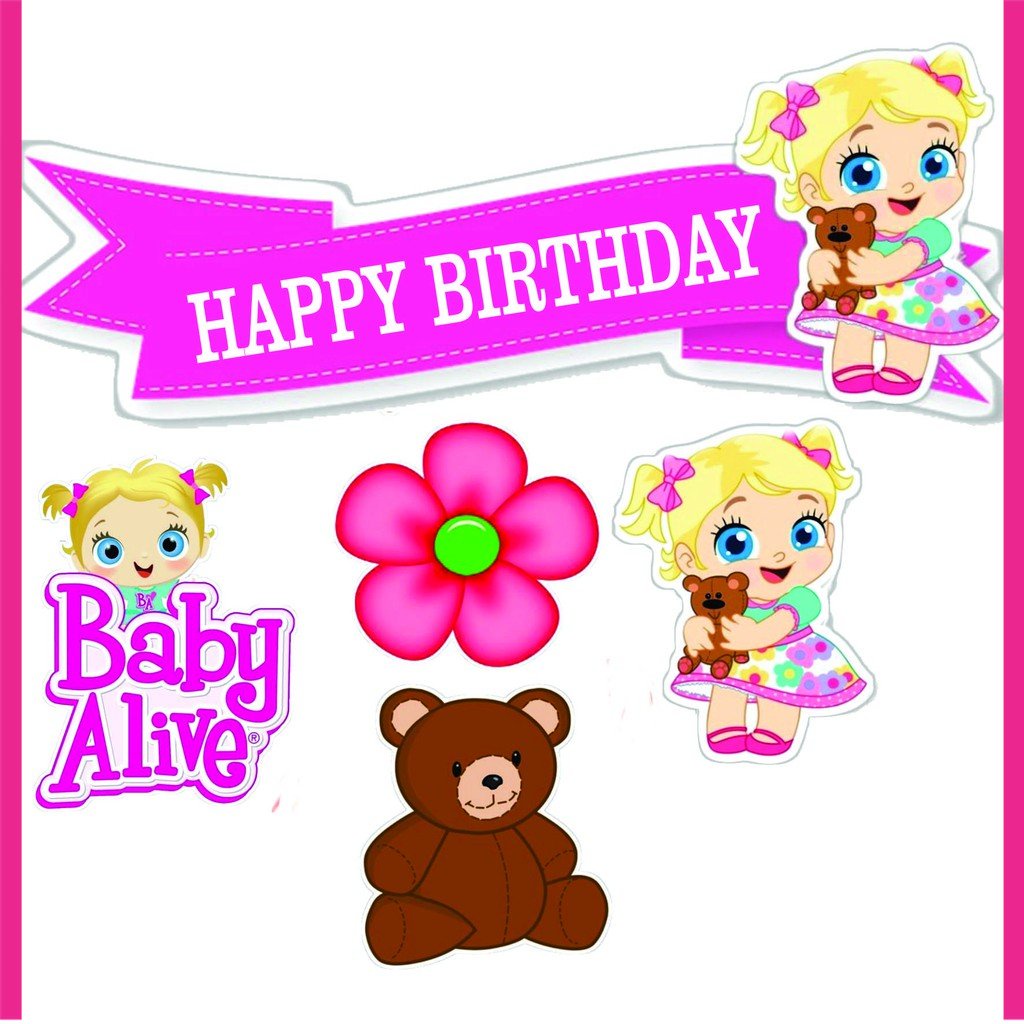 

BIGBAG TOPPER CAKE ULANG TAHUN / HIASAN KUE BABY ALIVE
