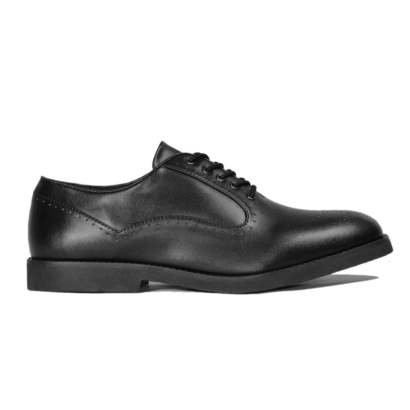 CERBERUS BLACK - Sepatu Pantofel Formal Oxford Pria Kerja Kantor Casual Sepatu Pantopel Hitam Tali Original