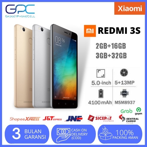 [baru] "xiaomi redmi 3s ram 2gb rom 16gb 4G lte smartphone snapdragon 430 | handphone hp xiaomi 3s