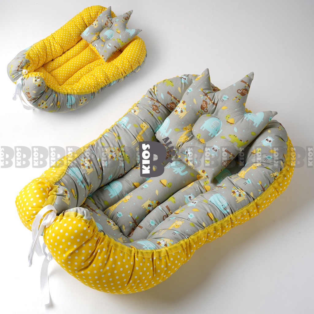 KASUR KAPAL BABY NEST / KASUR KOLAM BAYI TERMURAH FREE BANTAL PEYANG CROWN / KASUR ANTI GUMOH