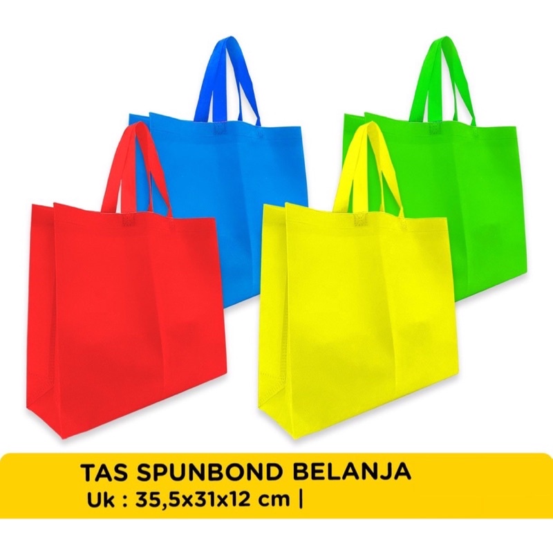 goodie bag tas spunbond polos tas kain polos besar tebal