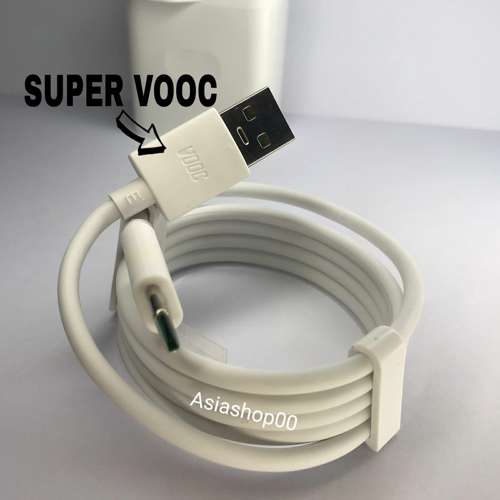 Charger Oppo Original Super Vooc Reno 3 Pro Type-C Fast Charging