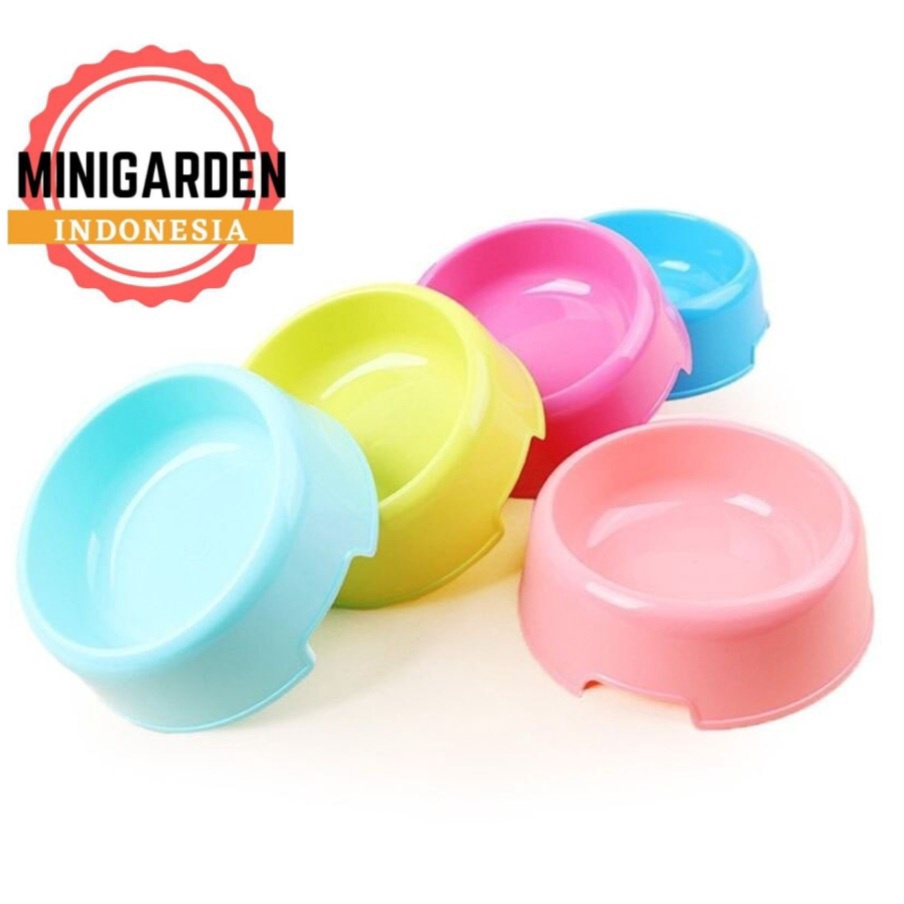 TEMPAT MAKAN MINUM ANJING plastic pet bowl mangkok tempat minum hewan kucing single bowl