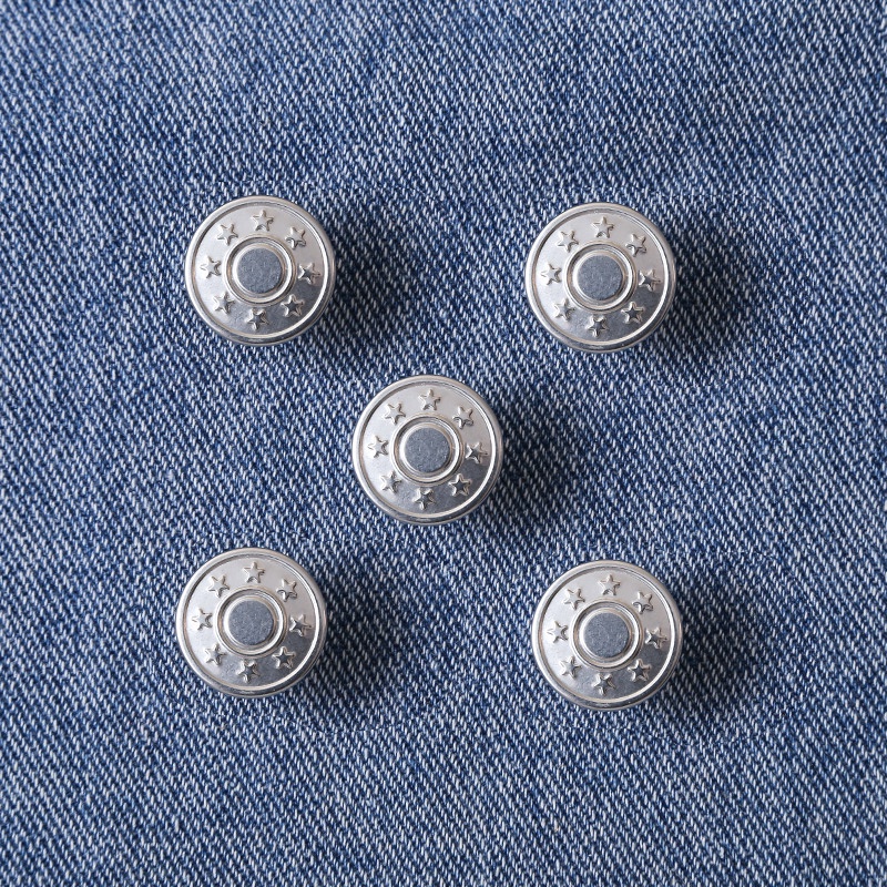 5 Pcs Pin Pinggang Tanpa Kancing Dapat Dilepas Gaya Korea Untuk Jeans Unisex