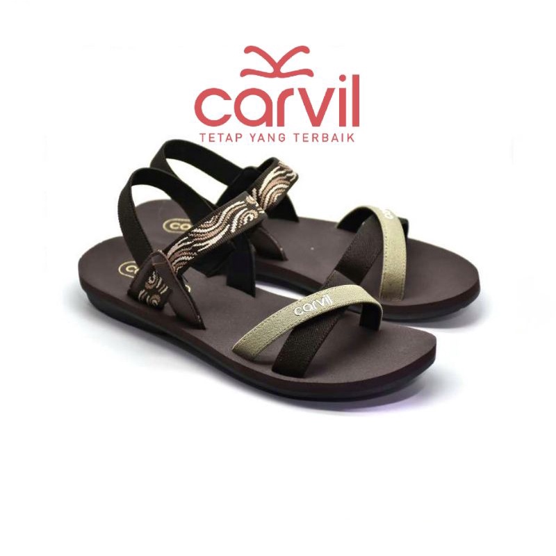 Sandal Gunung Wanita Carvil Sendal Tali Cewe Spon