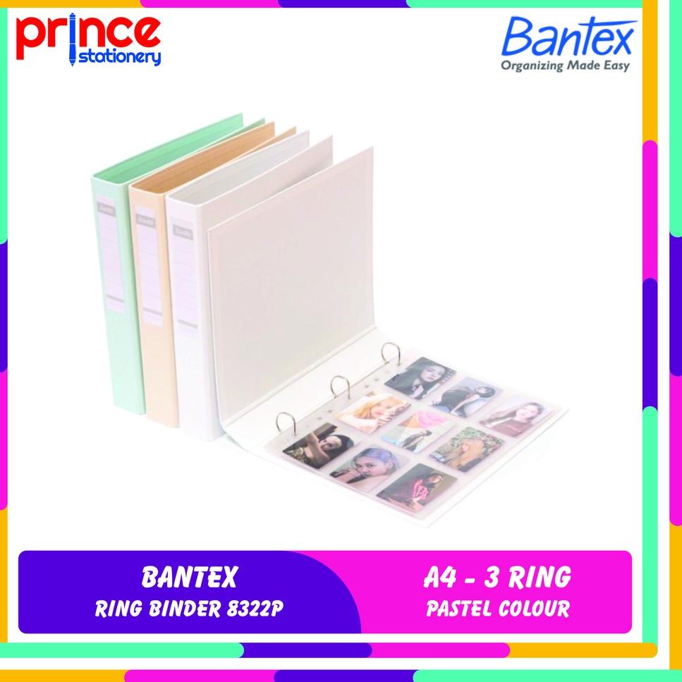 

⇝ BANTEX PHOTOCARD ALBUM 3 RING BINDER A4 PASTEL COLOUR 8322P ど