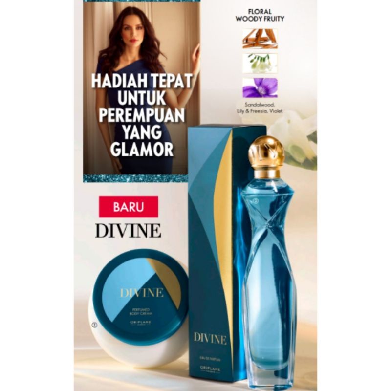 Parfum parfume divine new body cream divine baru
