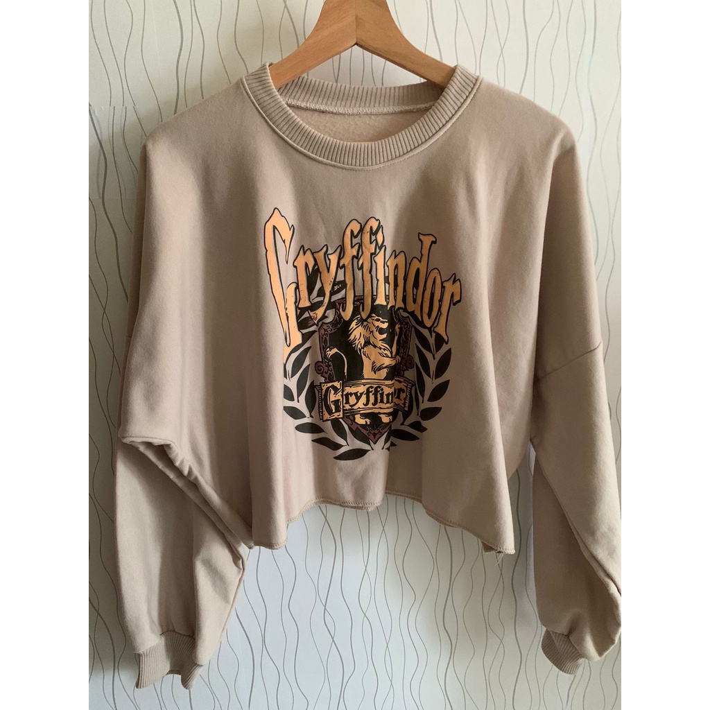 Sweater crop gryffindor