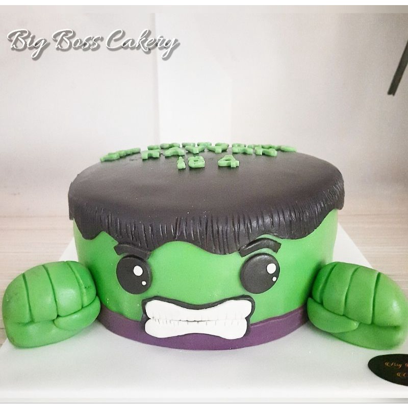 

HULK AVENGERS MARVEL BIRTHDAY CAKE