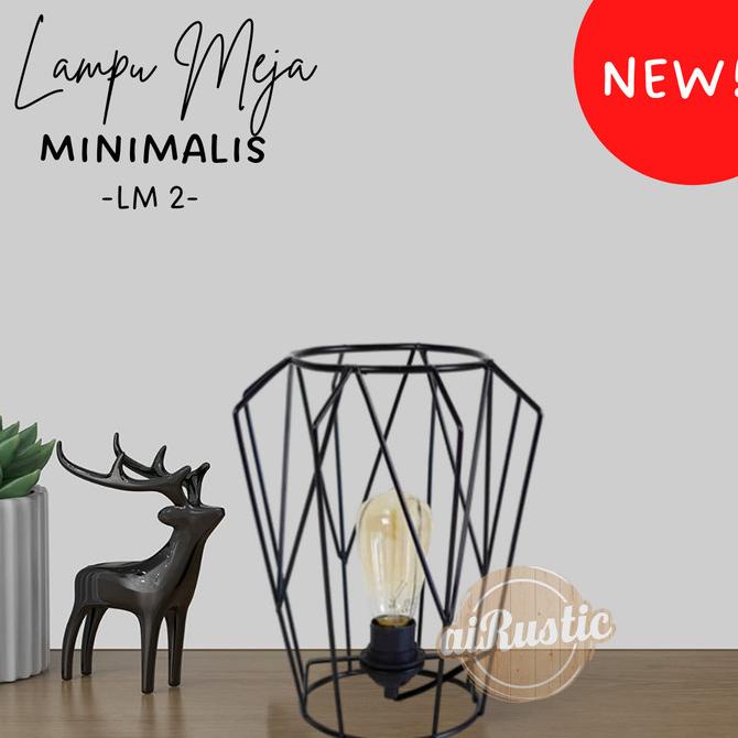 Lampu meja lampu tidur vintage dekorasi kamar tidur minimalis airustic
