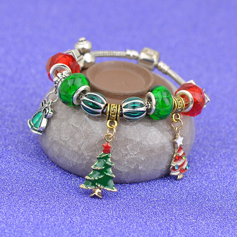 Gelang Liontin Pohon Natal Bahan Alloy