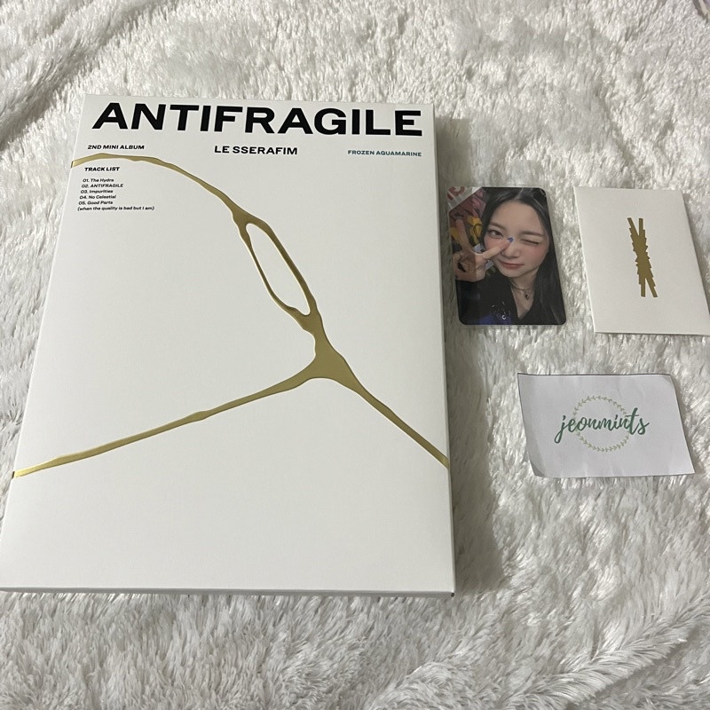 [READY STOCK] Le Sserafim Antifragile Frozen Aquamarine Ver Unsealed Kazuha Eunchae sakura yunjin ch