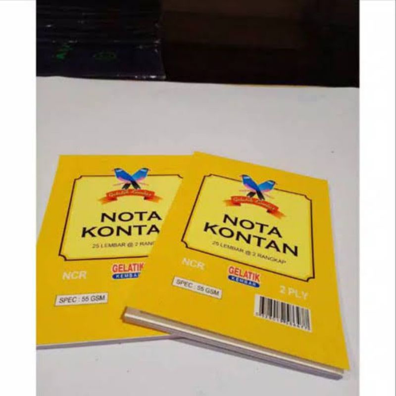 

Nota Kontan 2 ply Gelatik Kecil / Nota NCR 2 ply