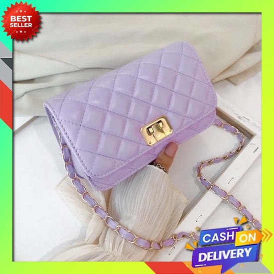 Tas Selempang Wanita Polos Slempang Mini Kerja Slingbag Sling Bag Cewek Kerja Main Santai Casual Lx0