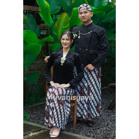 1set Baju Prewedding / Baju Couple Adat Jawa | Model yogi amora - Motif Parang Garuda