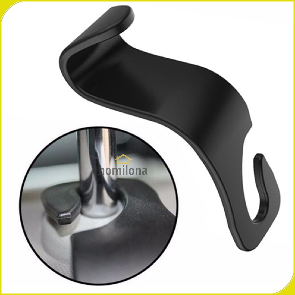 Gantungan Organizer Barang Mobil Headrest Hook 1 PCS A219C Black