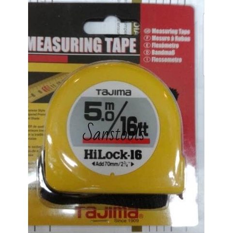 meteran Tajima 5 meter JAPAN / measuring tape 5m Hi lock 5 M 6Ft asli