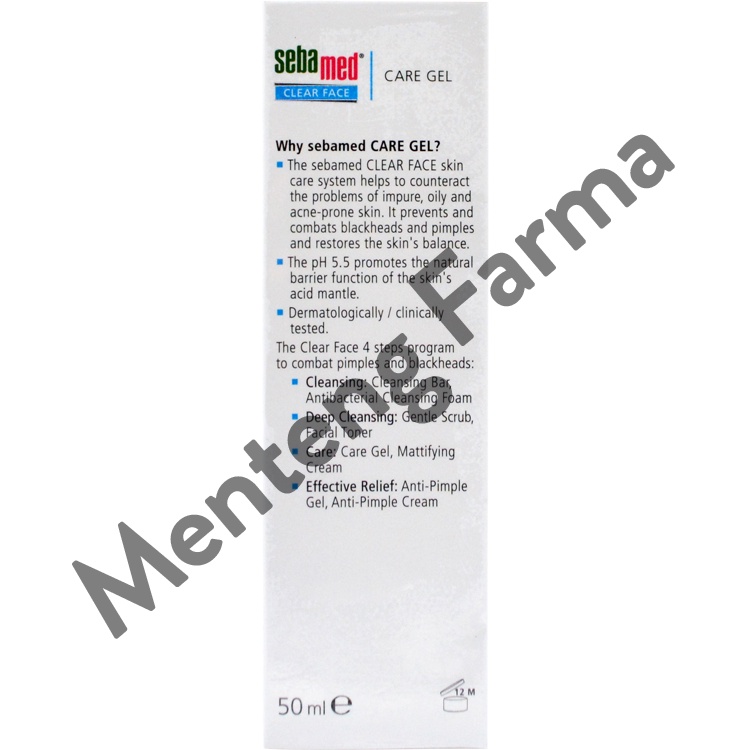 Sebamed Clear Face Care Gel 50 ML - Pelembab Kulit Kering