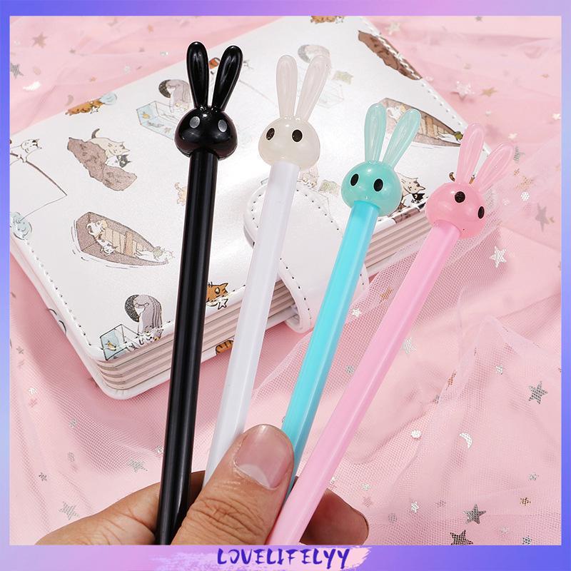 

Kartun Lucu Telinga Panjang Kelinci Gel Pena Kreatif Tanda Tangan Pena Alat Tulis Siswa -LOY