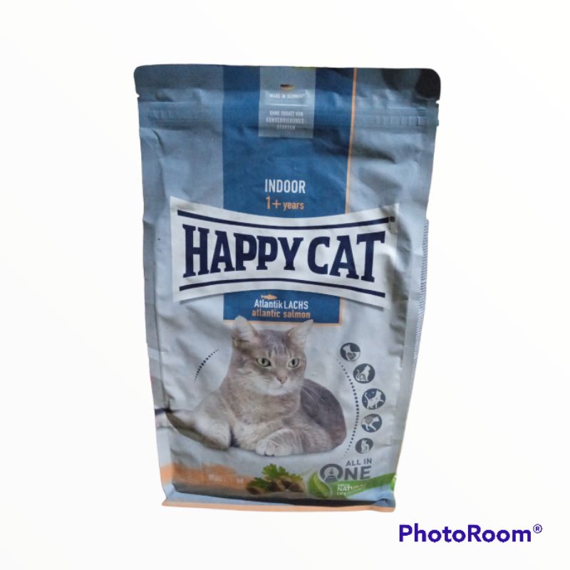 Happy Cat Makanan Kucing Dewasa Indoor Salmon 1,3kg freshpack(Promo)