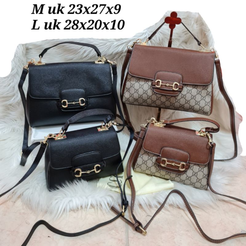 Tas GC horsebit top handle import / tas GG horsebit import