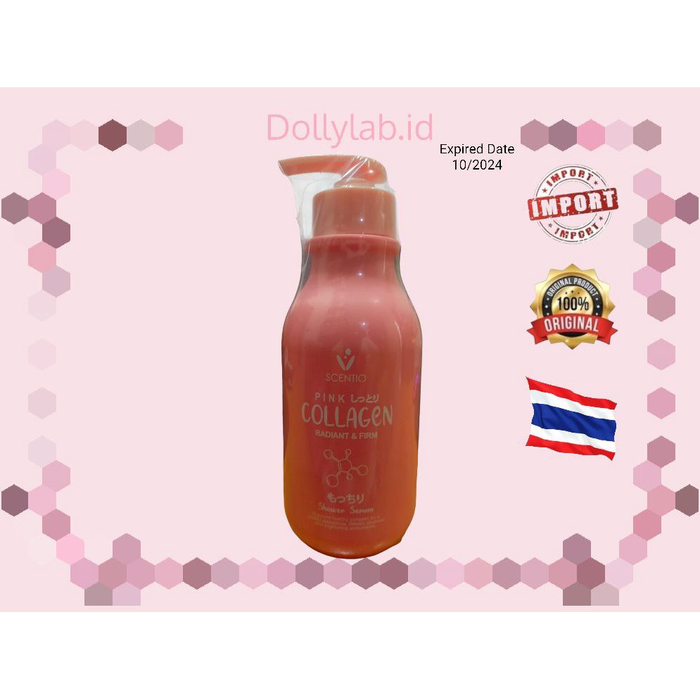 Scentio Beauty Buffet Pink Collagen Radiant &amp; Firm Body Essence Shower Serum 350ml 100% ORIGINAL BEAUTY BUFFET THAILAND
