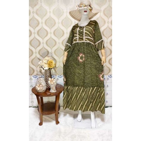 DRESS AYUNDA LIST RENDA IMPORT ORI BONANG BATIK