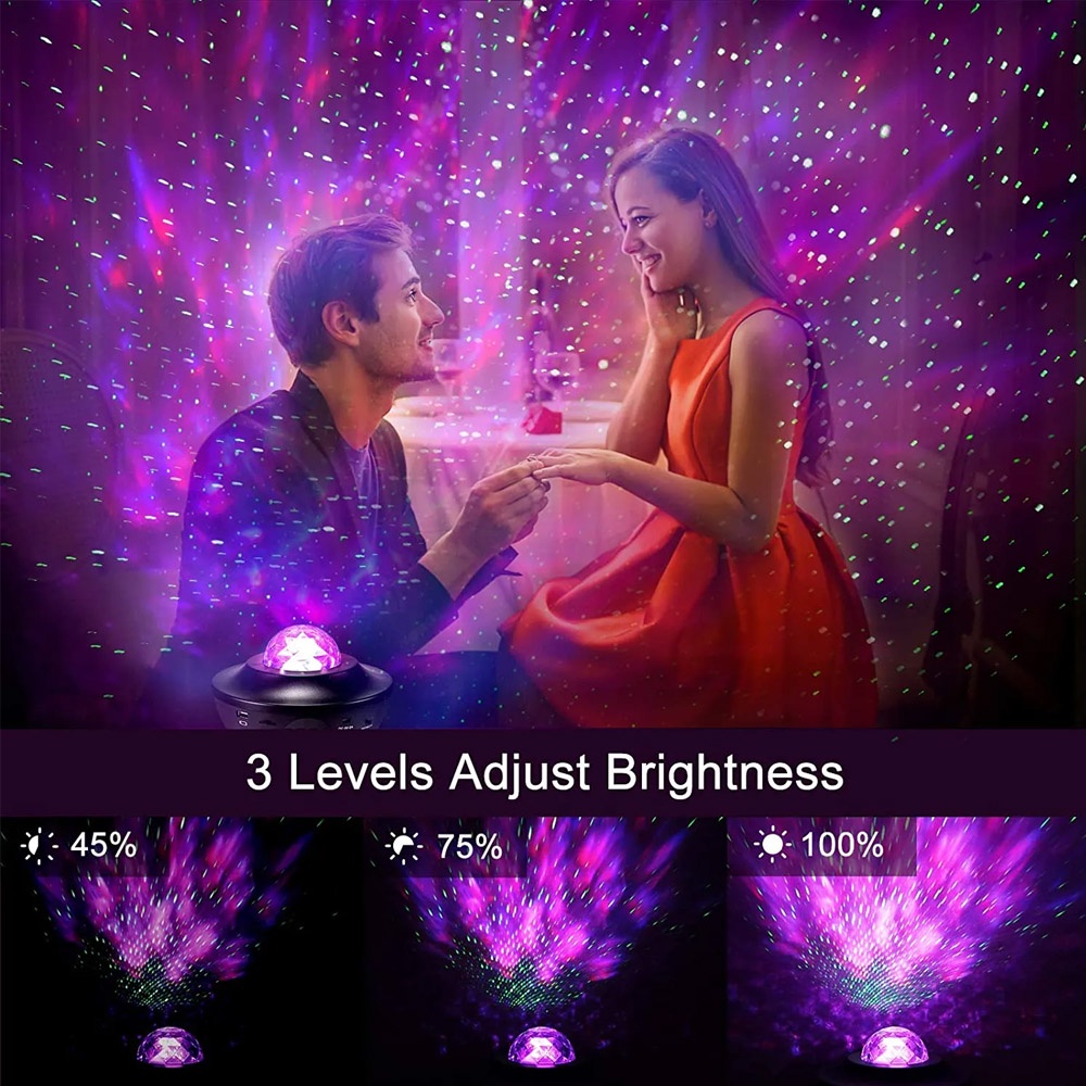 Lampu Proyektor Langit Malam Bintang 2in1 Bluetooth Speaker Starry Projector Light Lampu Tidur