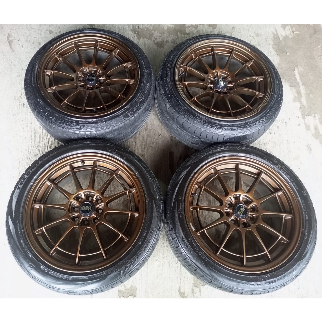 VELG MOBIL SECOND ENKEI SPIDER RING 17 LEBAR 7,5/8,5 PCD 8X100/114,3 + BAN BS(2) 205 50 R17