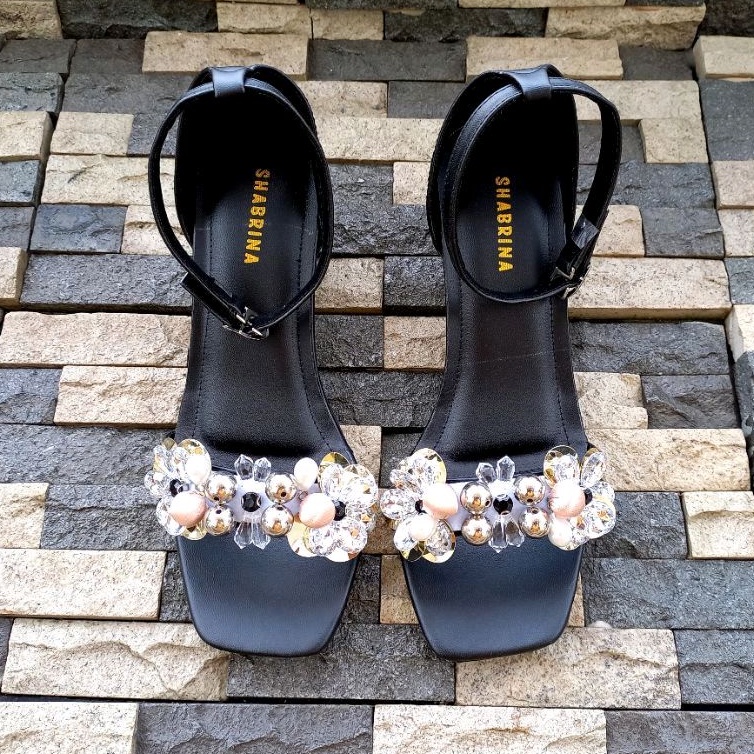 Shabrina Heels Olivia Black Special Edition Big Size 41-45