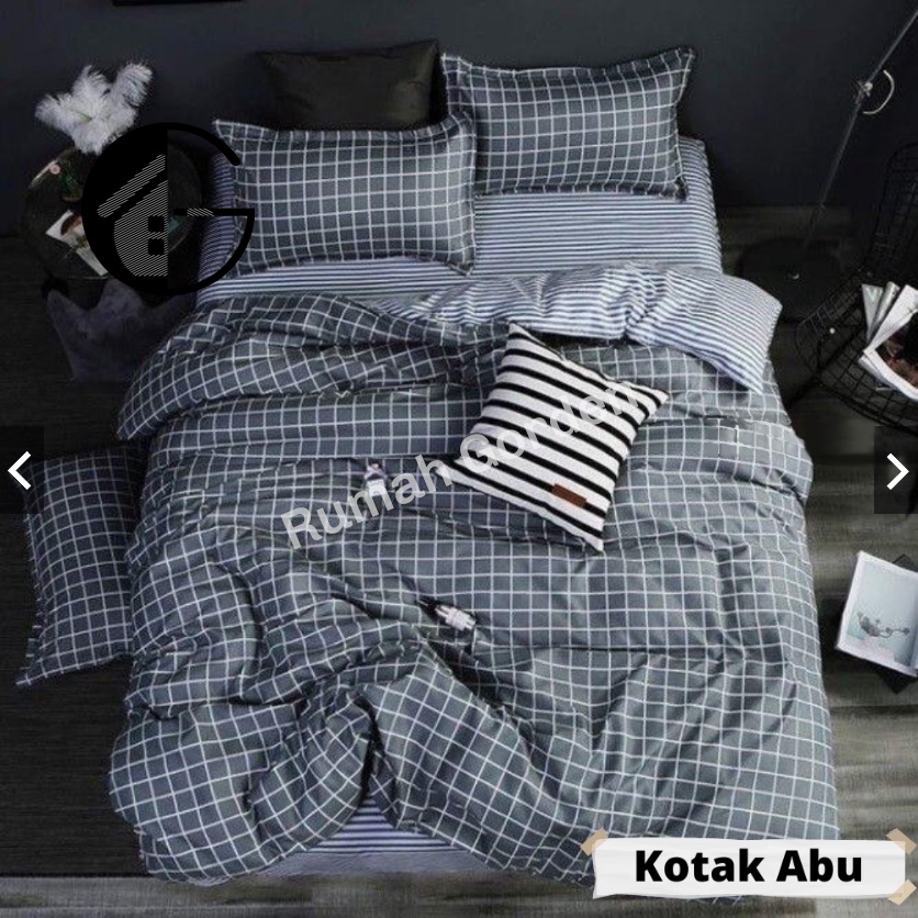 SPREI  HOMEMADE PALING BEST SELLER MOTIF AESTHETIC SET KARET SARUNG BANTAL GULING