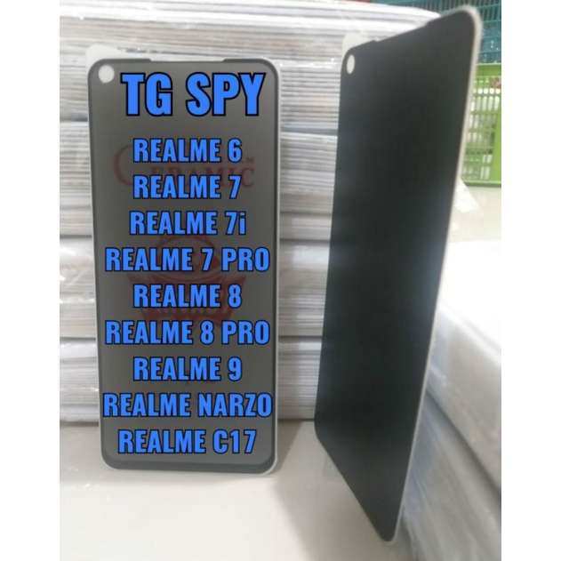 Pelindung Layar Matte Privacy AntiSpy Ceramic Matte Tempered Glass Realme 6 7 7i 7pro 8 8pro 9 narzo C17