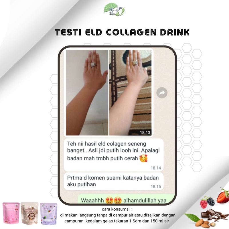 ELD COLLAGEN COKLAT ALMOND 55 Gr || MENCERAHKAN || MENAIKAN BB