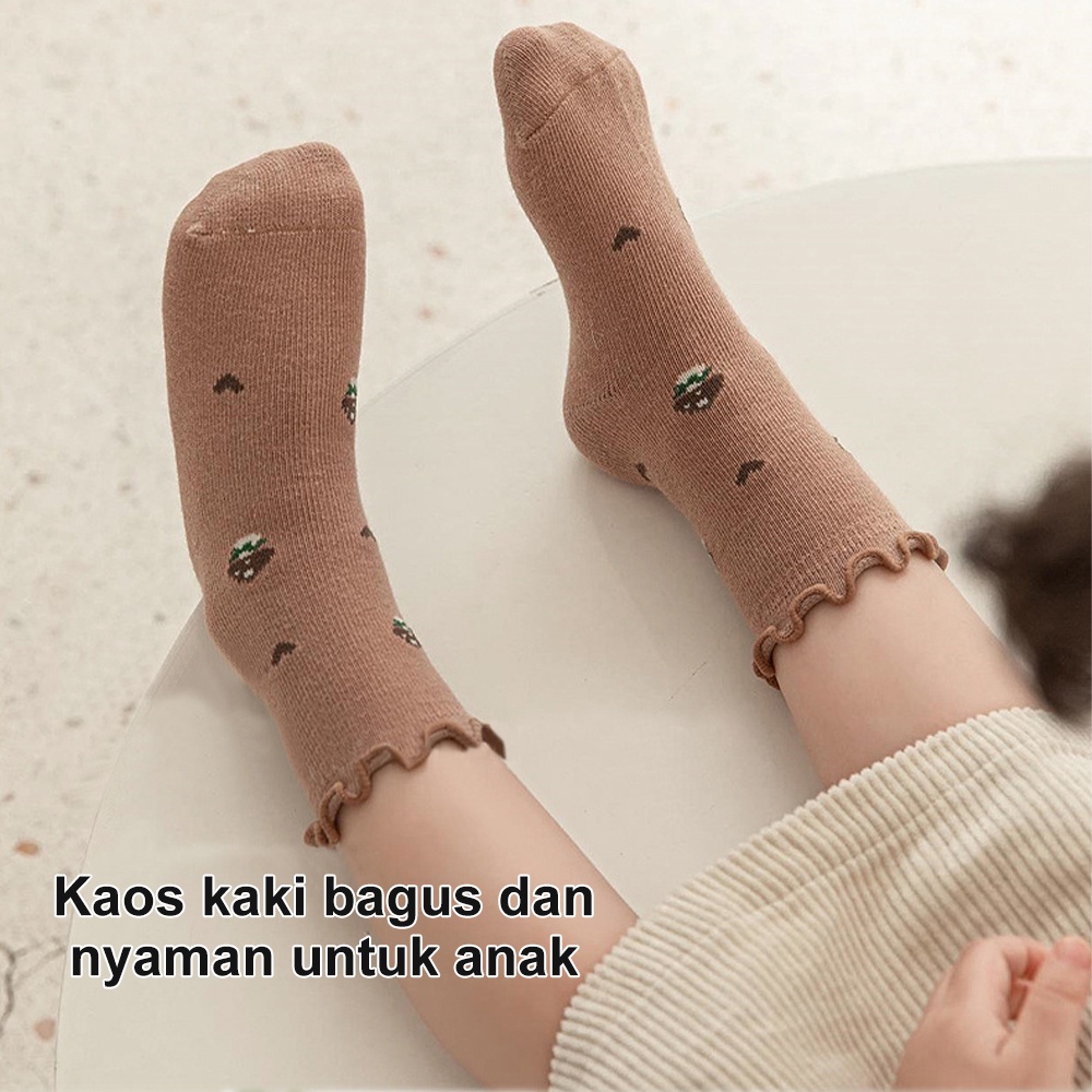 Lakhu Kaos Kaki Panjang Bayi Korea / Kaos Kaki Anti Slip Panjang Bayi