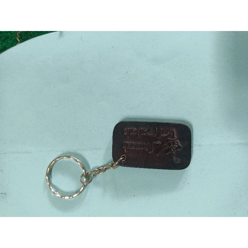 Gantungan kunci motor mobil kulit asli premium halco