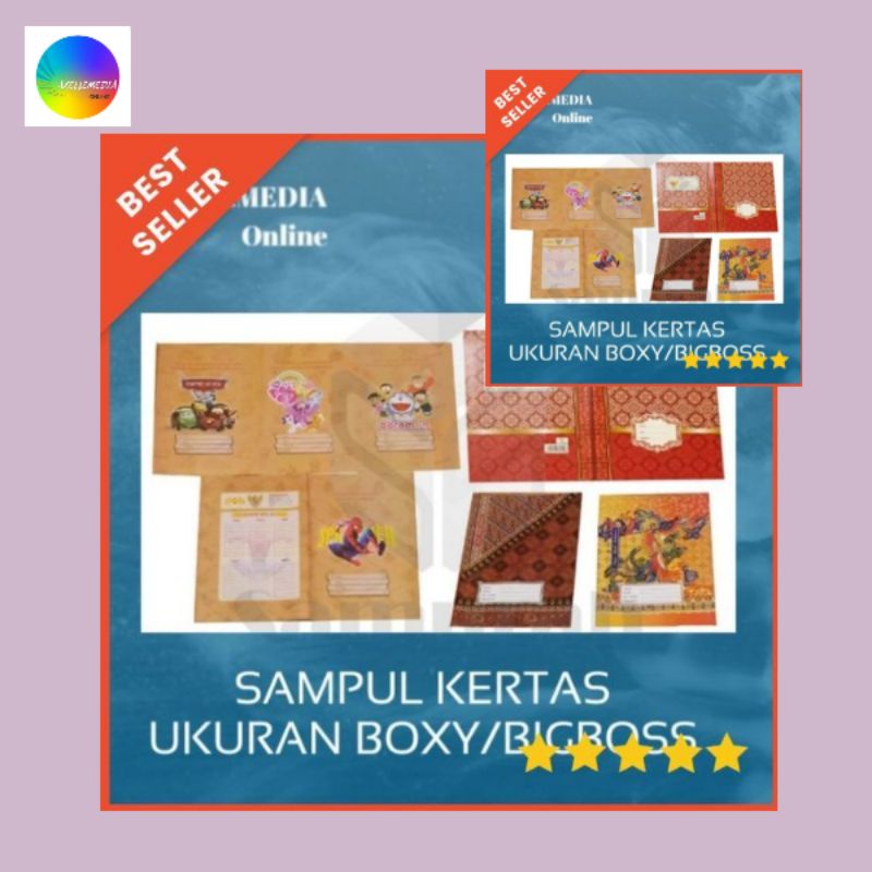 Jual Sampul Kertas Buku Tulis Ukuran Boxy Art Paper Original Produk