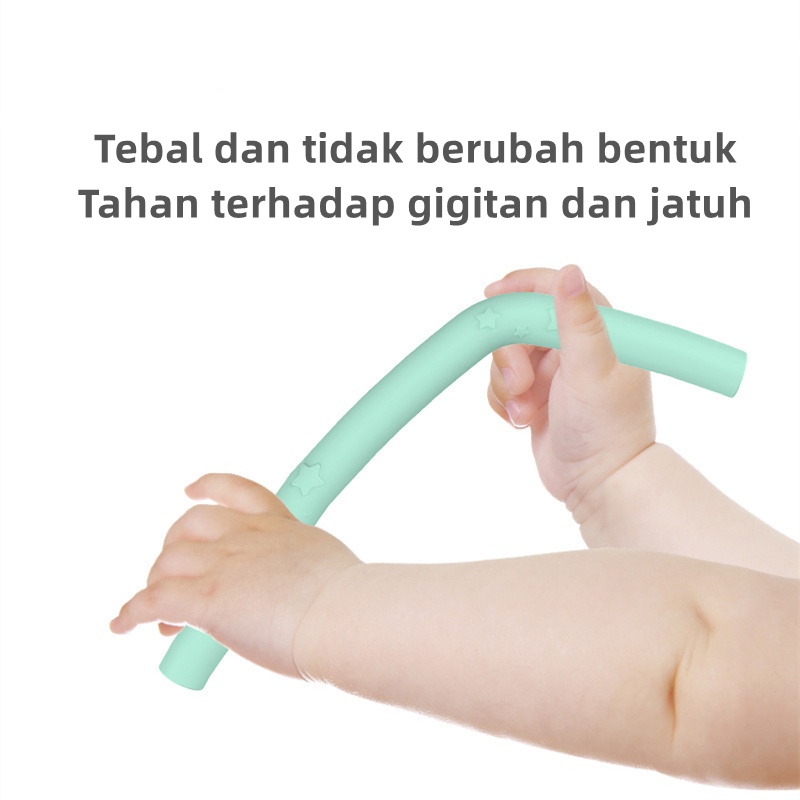 Mangkok Silikon Suction Sedotan Mangkok Silikon Bayi Peralatan Makan MPASI Bayi BPA Free CJ07