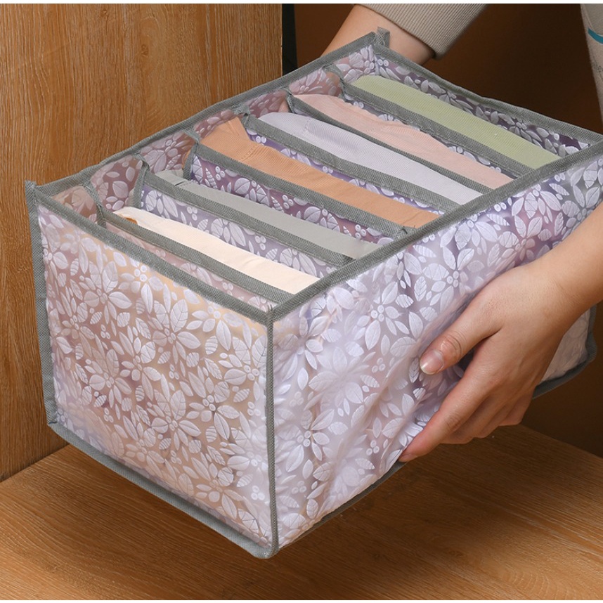 Storage Sekat Pakaian Organizer Pembatas Pakaian Lemari Storage Celana - Storage Celana Banyak Sekatan-SC