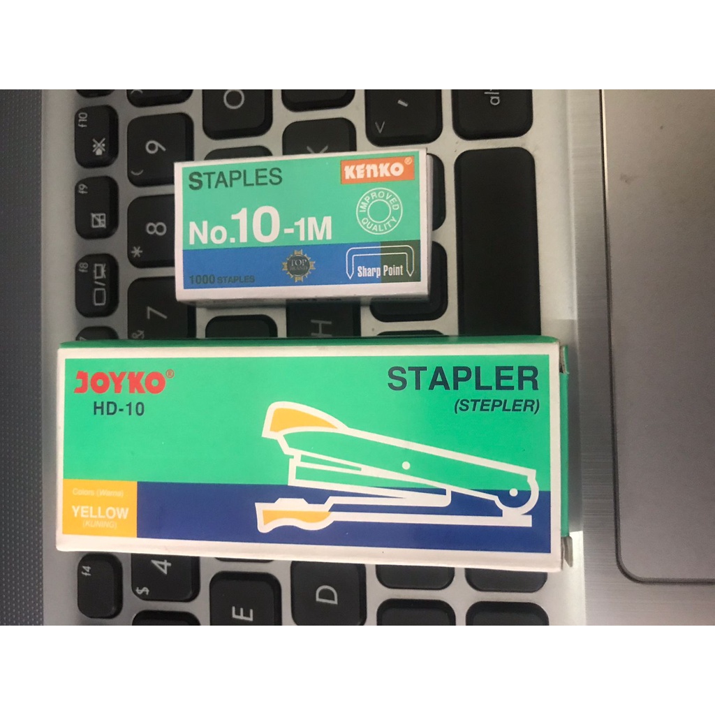 TERMURAH!! STAPLES JOYKO NO.10 bonus KECIL ISI STAPLER REFILL HEKTER NO.10-1M 1 DUS ISI 20