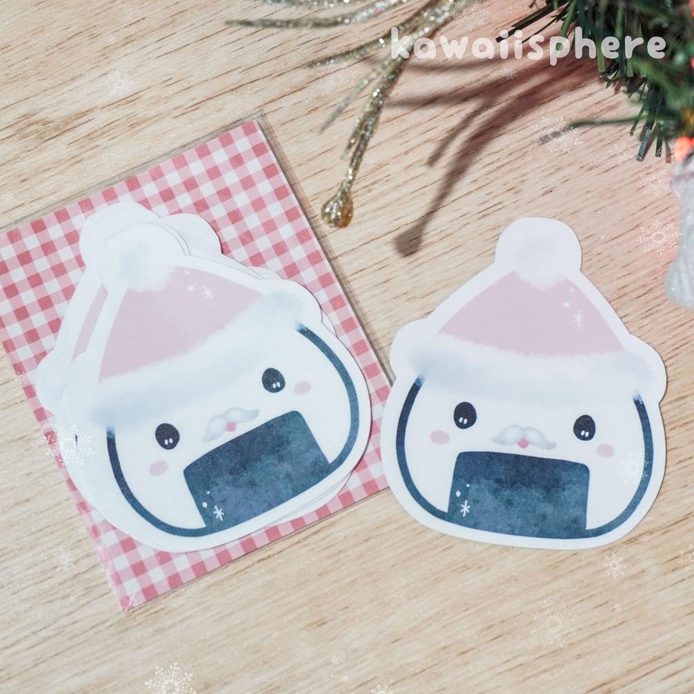 

PRODUK- FROZEN ONIGIRI DIE CUT CARD | SET ISI 5 | KAWAIISPHERE CHRISTMAS EDITION | KARTU NATAL .