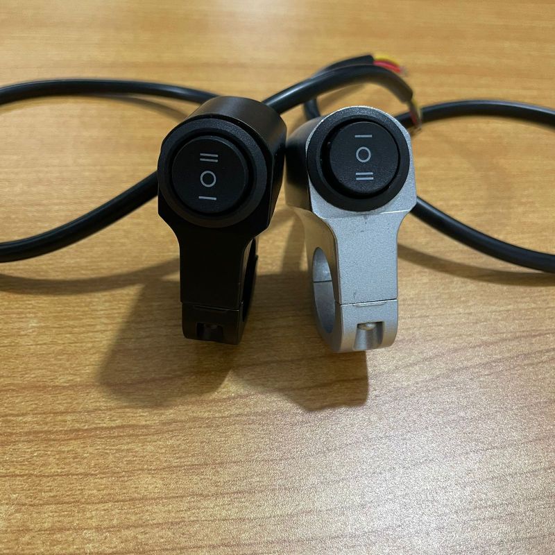 Saklar Tombol Lampu On/Off Motor Besi Stang 3 Mode Universal Mio Suzuki Nmax PCX Vixion Beat