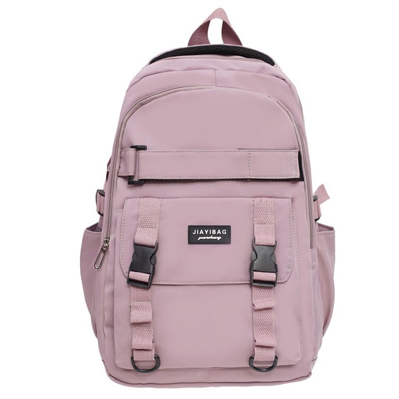 YOOHUI BB015 Tas Ransel Wanita Ransel Korea Backpack Min Tao Bag Fashion Ulzzang Korea Tas Min Tao Bag Sekolah Tas Ransel Anak Sekolah Karakter Perempuan Tas Karakter Polos Ransel Tas Ransel Olahraga-BB026-Pink