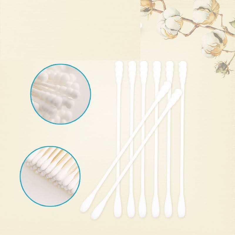 Cotton Bud Bambu Kapas Pembersih Kotoran Telinga / Make Up Korek Kuping Untuk Bayi / Dewasa Earpick with Box Berkualitas 200 PCS