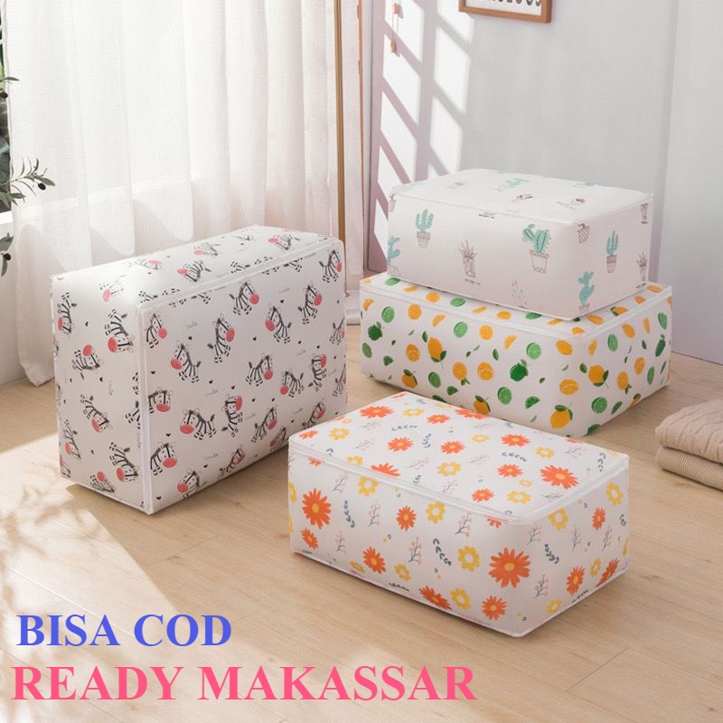 GROSIR | SUPER RAPI ZIPPER STORAGE BAG TEMPAT PENYIMPANAN STORAGE BAG QUILT BAG TEMPAT PENYIMPANAN S
